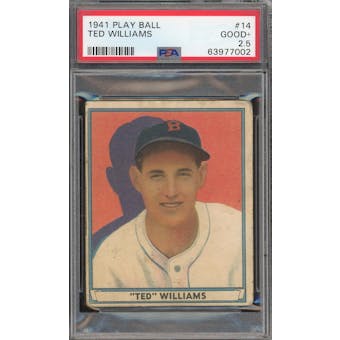1941 Play Ball #14 Ted Williams PSA 2.5 *7002 (Reed Buy)