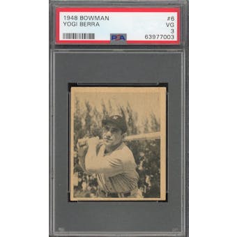 1948 Bowman #6 Yogi Berra RC PSA 3 *7003 (Reed Buy)