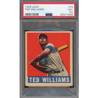 1948 Leaf #76 Ted Williams PSA 3.5 *7005 (Reed Buy)