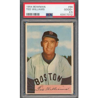 1954 Bowman #66 Ted Williams PSA 2.5 *7012 (Reed Buy)