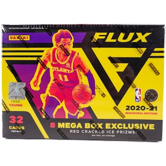 2020/21 Panini Flux Basketball Mega Box (Red Cracked Ice Prizms!)