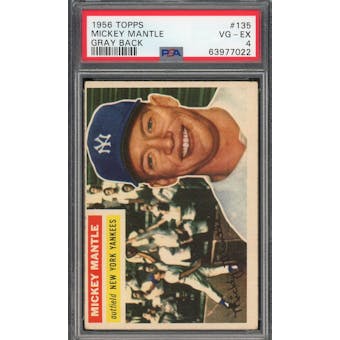 1956 Topps #135 Mickey Mantle GB PSA 4 *7022 (Reed Buy)