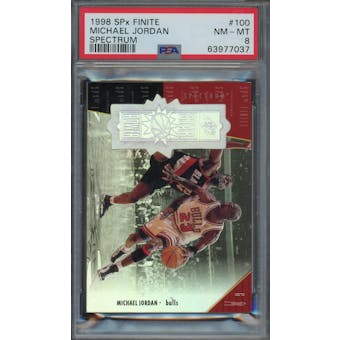 1998/99 SPx Finite #100 Michael Jordan Spectrum #/250 PSA 8 *7037 (Reed Buy)
