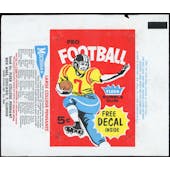 1960 Fleer Football 5-Cent Wax Pack Wrapper (EX-MT/NM) (Reed Buy)