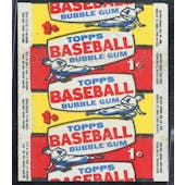 1957 Topps Baseball 1-Cent Wax Pack Wrapper (EX/EX-MT) (Reed Buy)