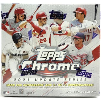 2021 Topps Chrome Update Baseball Mega Box (Lot of 4)