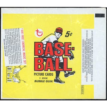 1968 Topps Baseball 5-Cent Wax Pack Wrapper (NM/NM-MT) - Chemical Magic Ad (Reed Buy)