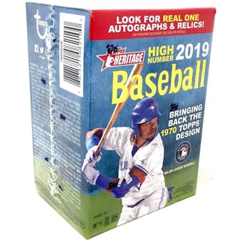 2019 Topps Heritage High Number Baseball 8-Pack Blaster Box