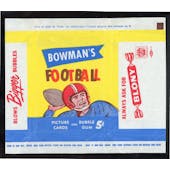 1955 Bowman Football 5-Cent Wax Pack Wrapper (NM/NM-MT) (Reed Buy)