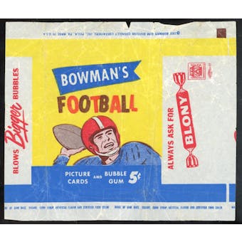 1955 Bowman Football 5-Cent Wax Pack Wrapper (VG-EX) (Reed Buy)