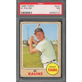 1968 Topps #240 Al Kaline PSA 7 *0737 (Reed Buy)