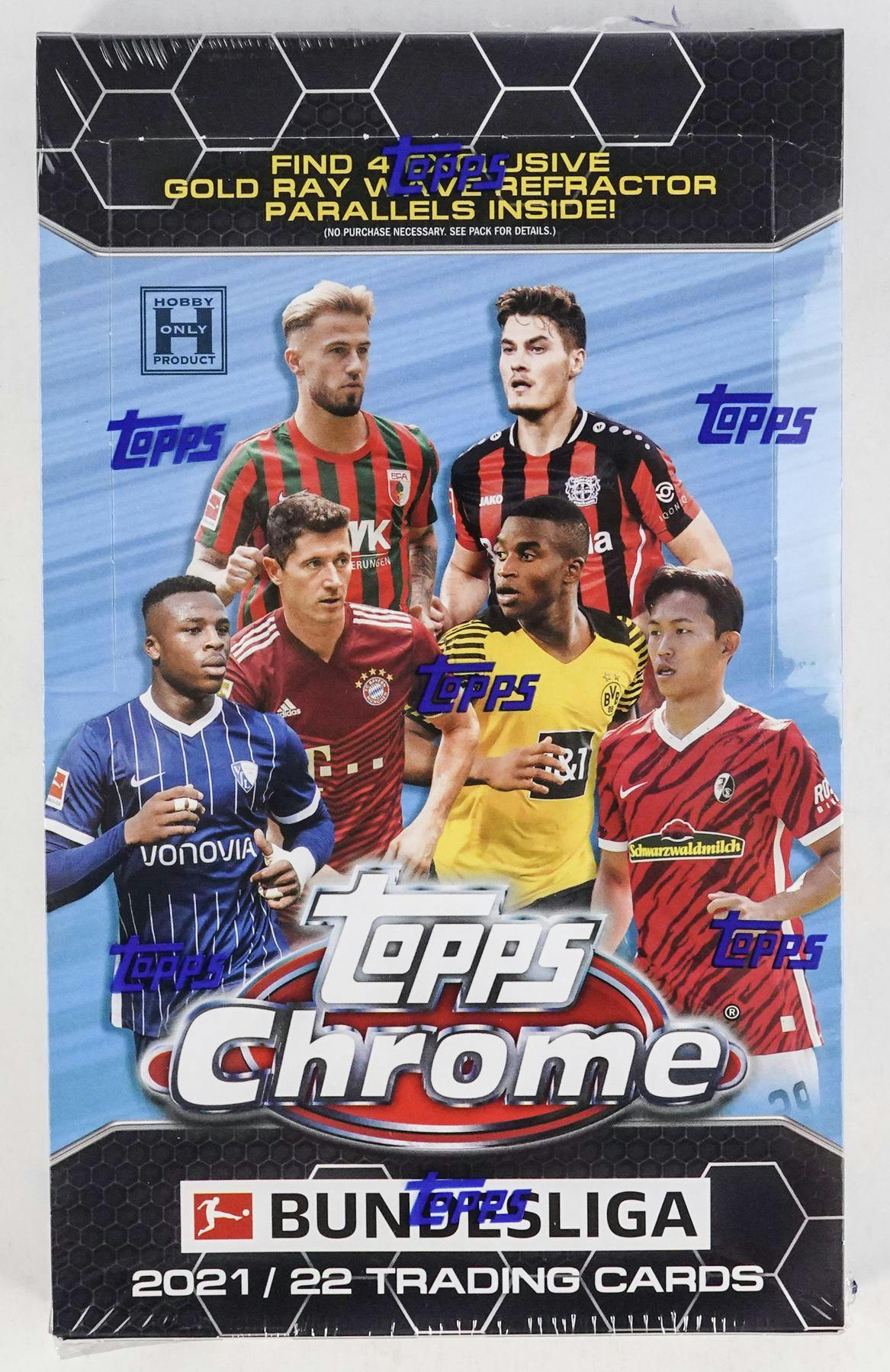 2021-22 Topps UEFA Champions League Chrome Soccer Hobby Box (18 Packs/4  Cards: 1 Auto) : : Toys & Games