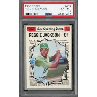 1970 Topps #459 Reggie Jackson AS PSA 6 *8492 (Reed Buy)