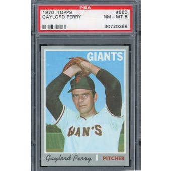 1970 Topps #560 Gaylord Perry PSA 8 *0368 (Reed Buy)