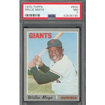 1970 Topps #600 Willie Mays PSA 7 *6185 (Reed Buy)