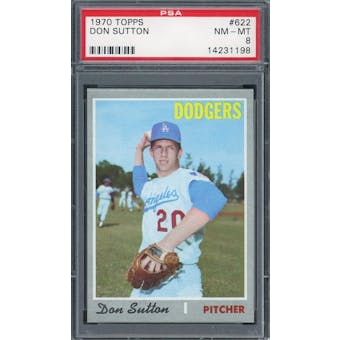 1970 Topps #622 Don Sutton PSA 8 *1198 (Reed Buy)