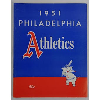 1951 Philadelphia Athletics Baseball Yearbook 50-Cents (Reed Buy)