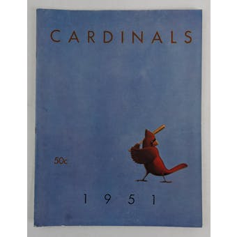 1951 St. Louis Cardinals Baseball Yearbook 50-Cents (Reed Buy)