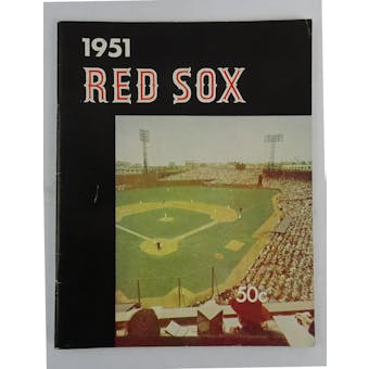1951 Boston Red Sox Baseball Yearbook 50-Cents (Variant Cover) (Reed Buy)