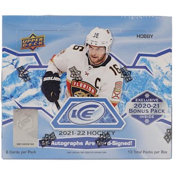 2021/22 Upper Deck Ice Hockey Hobby Box