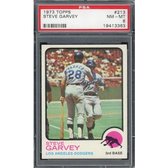 1973 Topps #213 Steve Garvey PSA 8 *3363 (Reed Buy)