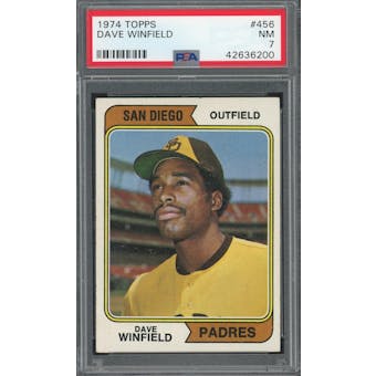 1974 Topps #456 Dave Winfield PSA 7 *6200 (Reed Buy)