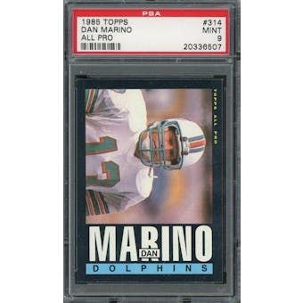 1985 Topps #314 Dan Marino PSA 9 *6507 (Reed Buy)