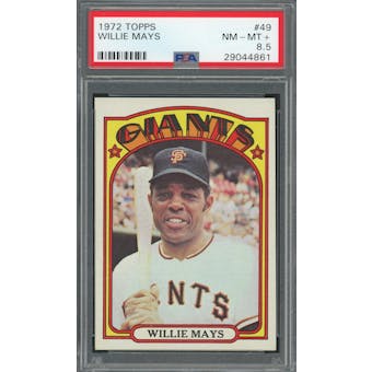 1972 Topps #49 Willie Mays PSA 8.5 *4861 (Reed Buy)