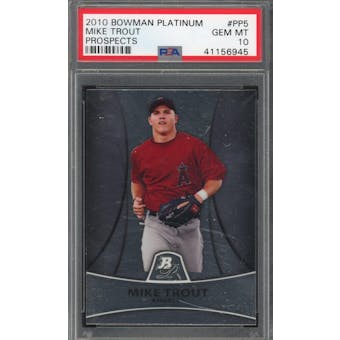 2010 Bowman Platinum #PP5 Mike Trout PSA 10 *6945 (Reed Buy)