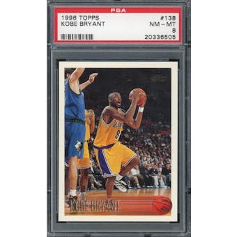 1996/97 Topps #138 Kobe Bryant RC PSA 8 *6505 (Reed Buy)