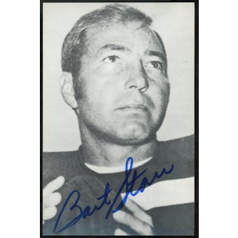 Bart Starr Autographed Radnor Graphic Art Postcard JSA UU36446 (Reed Buy)