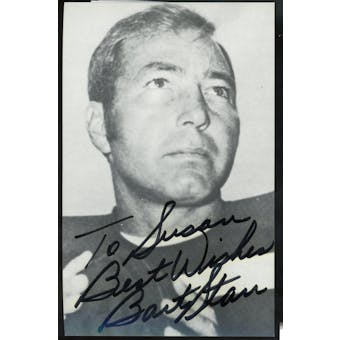 Bart Starr Autographed Radnor Graphic Art Postcard JSA UU36447 (pers.) (Reed Buy)