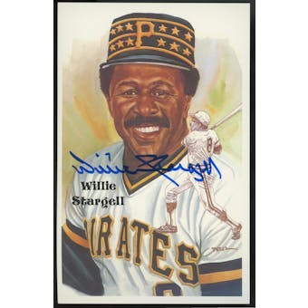 Willie Stargell Autographed Perez-Steele Postcard JSA UU36481 (Reed Buy)