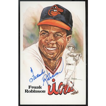Frank Robinson Autographed Perez-Steele Postcard JSA UU36486 (Reed Buy)