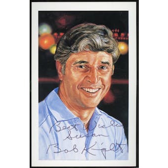 Bob Knight Autographed Ron Lewis Postcard JSA UU36545 (pers.) (Reed Buy)