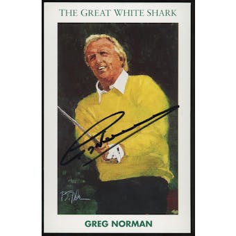 Greg Norman Autographed Mueller Card JSA UU36549 (Reed Buy)