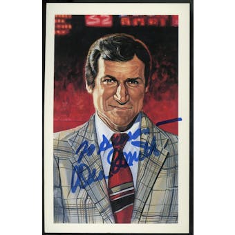 Dean Smith Autographed Ron Lewis Postcard JSA UU36568 (pers.) (Reed Buy)