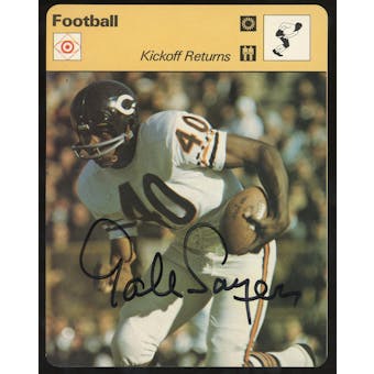 Gale Sayers Autographed Information Card JSA UU36577 (Reed Buy)