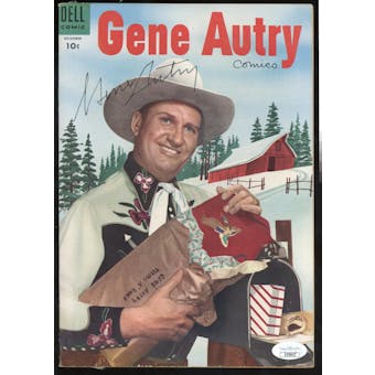 Gene Autry Autographed Comic Book JSA UU36627 (Reed Buy)