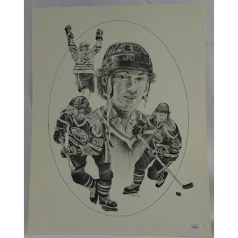 Wayne Gretzky Autographed 11x14 Print JSA UU36590 (Reed Buy)