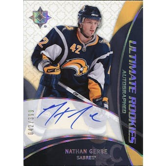 2008/09 Upper Deck Ultimate Collection #75 Nathan Gerbe RC Autograph /399