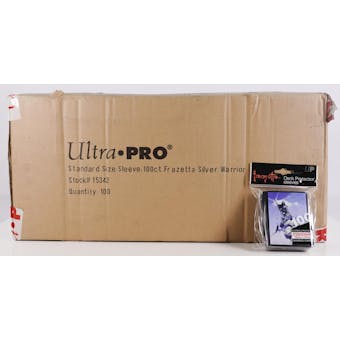 CLOSEOUT - ULTRA PRO 100 COUNT SILVER WARRIOR DECK PROTECTORS 100-PACK CASE