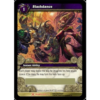 WoW Drums of War Single Slashdance (DoW-LOOT1) Unscratched Loot Card
