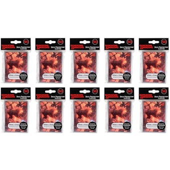 CLOSEOUT - ULTRA PRO 50 COUNT DUNGEONS & DRAGONS: FIRE GIANT DECK PROTECTORS 10-PACK LOT