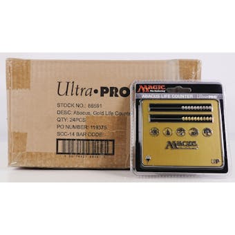 CLOSEOUT - ULTRA PRO GOLD ABACUS LIFE COUNTER 24-COUNT CASE
