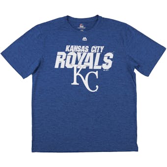 Kansas City Royals Majestic Winning Moment Blue Performance Tee Shirt (Adult Large)