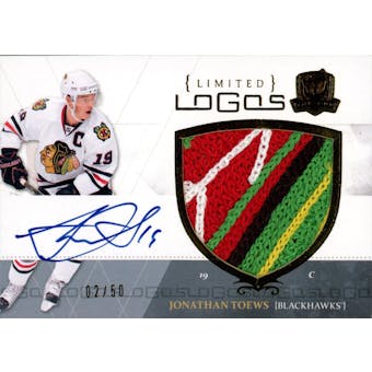 2010/11 The Cup Limited Logos Jonathan Toews Patch Auto Card #LL-TO 2/50