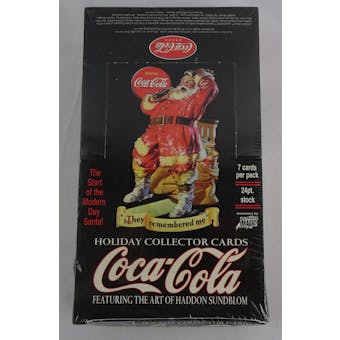Coca-Cola Holiday Collectors Cards Hobby Box (2001 Comic Images) (Reed Buy)