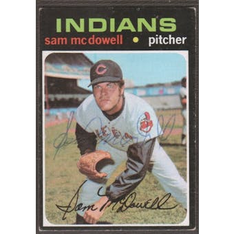 1971 Topps Baseball #150 Sam McDowell Signed in Person Auto
