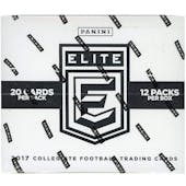 2017 Panini Elite Collegiate Draft Picks Football Cello Multi 12-Pack Box
